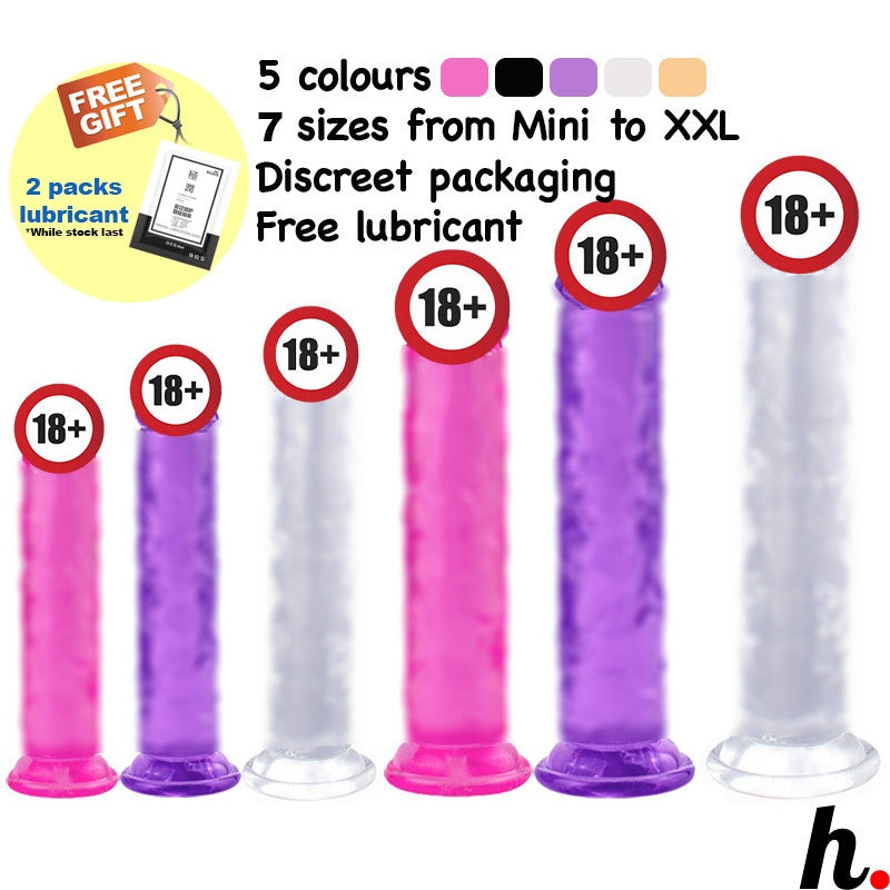 Soft Jelly dildo with Suction cup