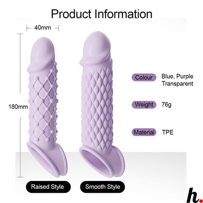 Penis Cock Sleeve Extension Silicon ABS Sex Toys