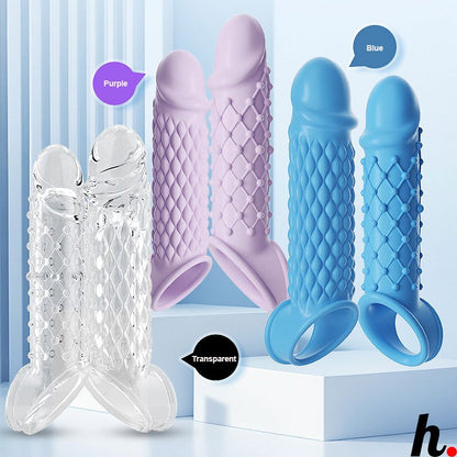 Penis Cock Sleeve Extension Silicon ABS Sex Toys